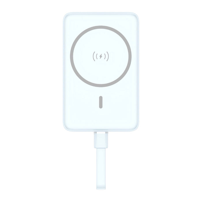 แบตเตอรี่สำรองพกพา Vivid Magnetic Power + Short Cable - Blue แบรนด์ PISEN