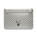 กระเป๋าคอมพิวเตอร์ Ikonik Saffiano Monogram 14 นิ้ว - Silver แบรนด์ KARL LAGERFELD