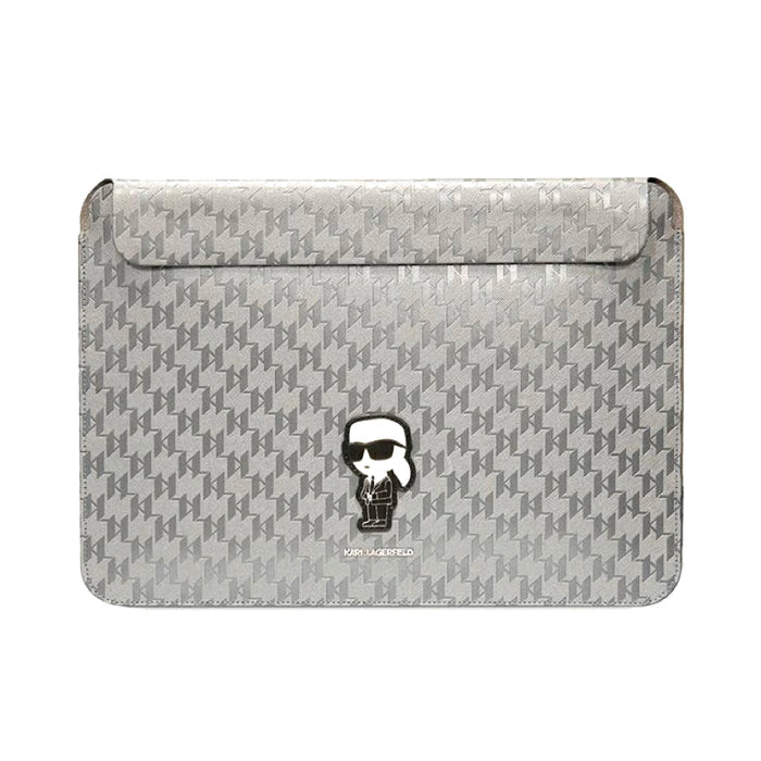 กระเป๋าคอมพิวเตอร์ Ikonik Saffiano Monogram 14 นิ้ว - Silver แบรนด์ KARL LAGERFELD