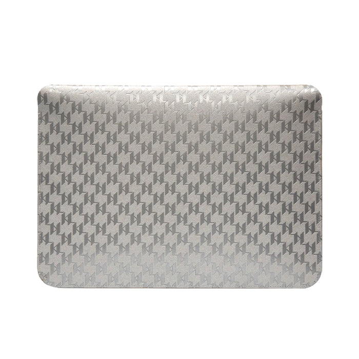 กระเป๋าคอมพิวเตอร์ Ikonik Saffiano Monogram 14 นิ้ว - Silver สวยหรู แบรนด์ KARL LAGERFELD