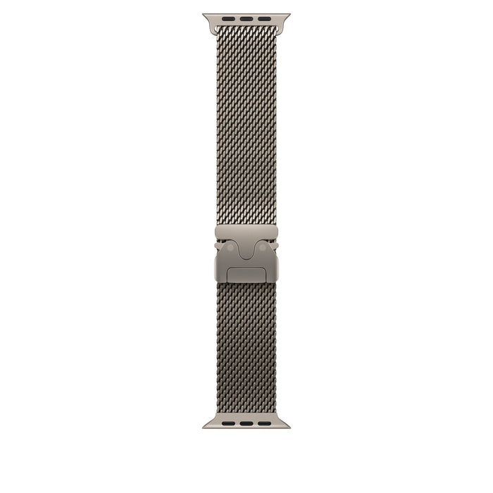 49mm Natural Titanium Milanese Loop - Medium