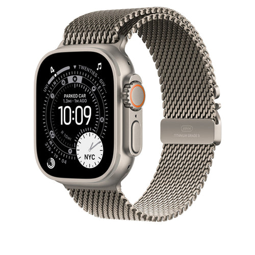49mm Natural Titanium Milanese Loop - Small