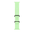 49mm Neon Green Ocean Band - Black Titanium Finish