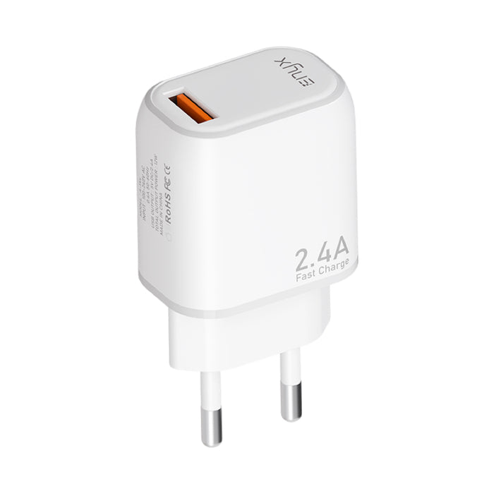หัวชาร์จ USB 2.4A 12W  ชาร์จเร็ว ปลอดภัย พกพาสะดวก ใช้ได้ทุกที่ ทั้งบ้านและที่ทำงาน