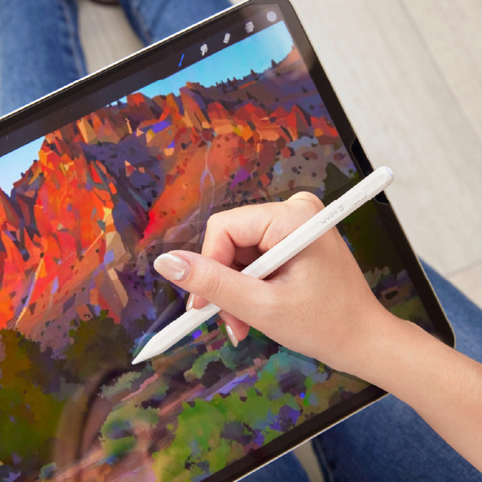ADAM elements ปากกาสไตลัส Stylus Magnetic Wireless Charging USB-C สีขาว