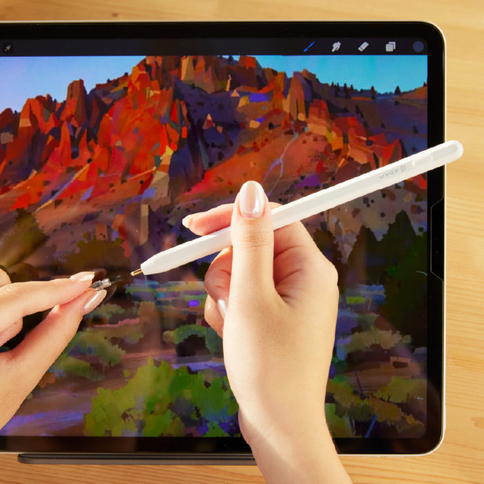ADAM elements ปากกาสไตลัส Stylus Magnetic Wireless Charging USB-C สีขาว
