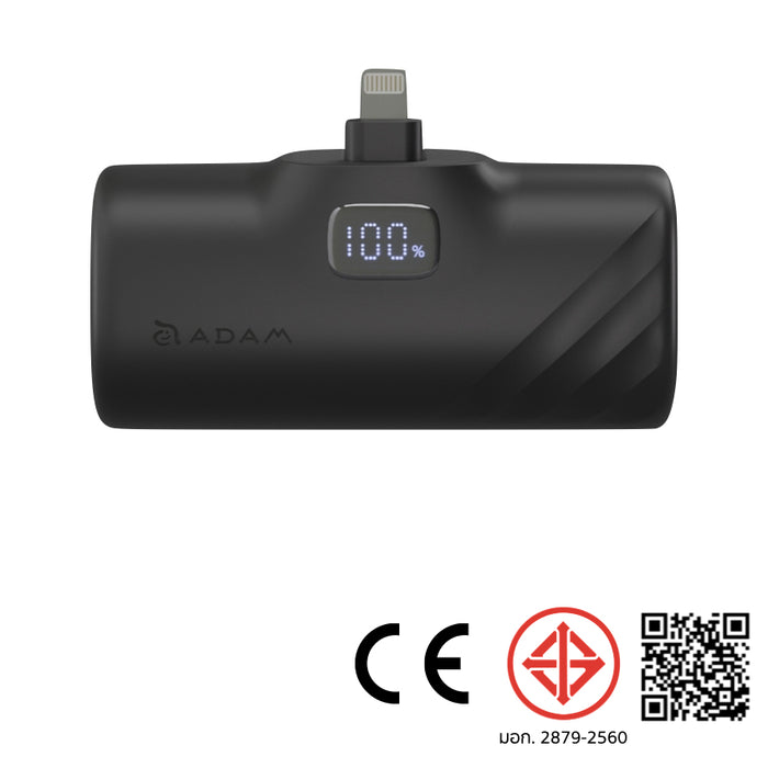 แบตเตอรี่สำรองพกพา ADAM elements Gravity F5L (5000 mAh) สี Black