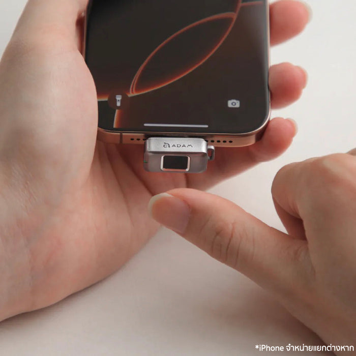 แฟลชไดรฟ์ ADAM elements iKlips S USB-C ความจุ 256GB พร้อมที่สแกนนิ้ว