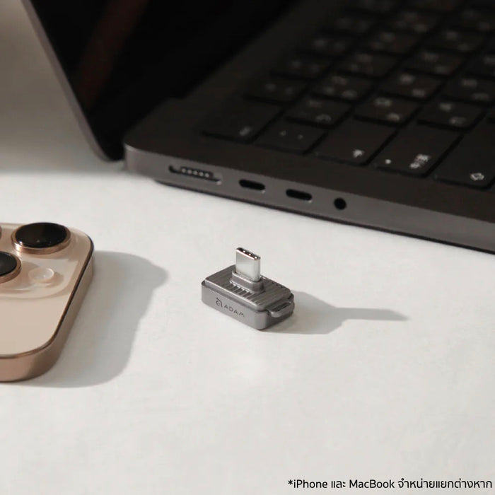 แฟลชไดรฟ์ ADAM elements iKlips S USB-C ความจุ 256GB พร้อมที่สแกนนิ้ว