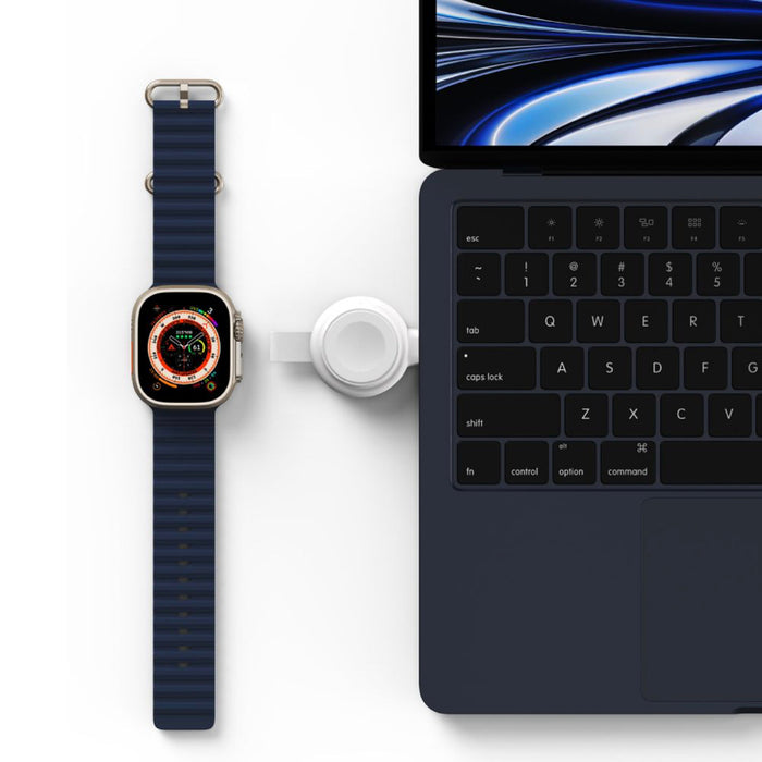 แท่นชาร์จไร้สาย ADAM elements OMNIA A1+ สำหรับ Apple Watch สีขาว