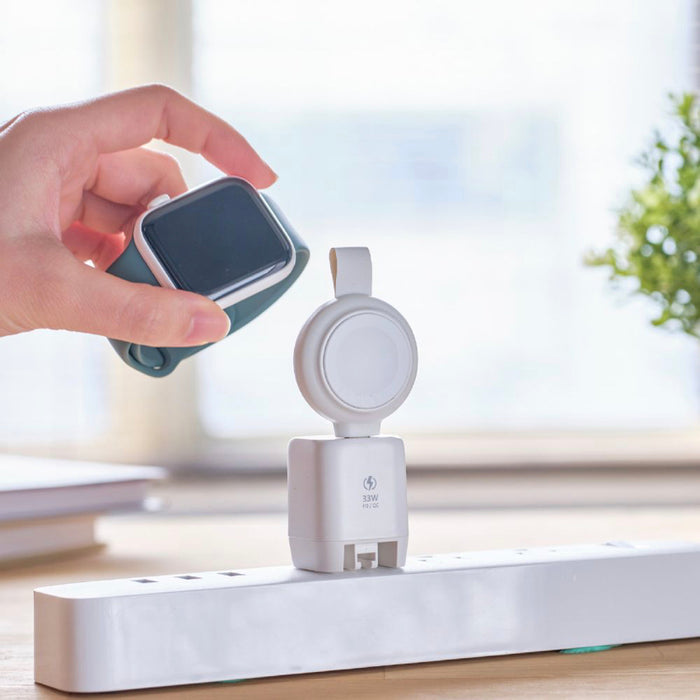 แท่นชาร์จไร้สาย ADAM elements OMNIA A1+ สำหรับ Apple Watch สีขาว