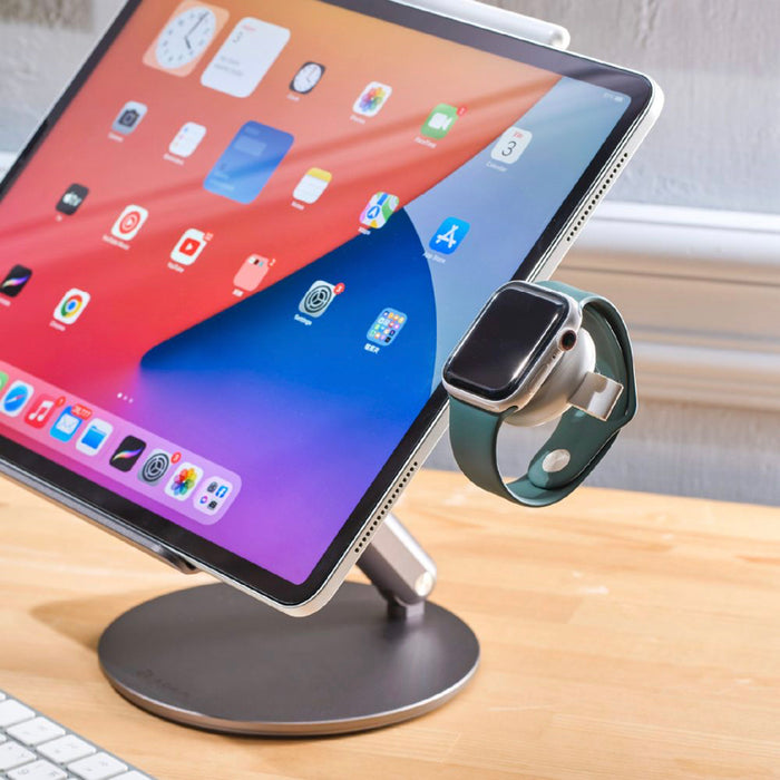 แท่นชาร์จไร้สาย ADAM elements OMNIA A1+ สำหรับ Apple Watch สีขาว