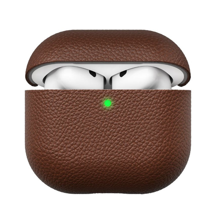 AirPods 4 เคสหนัง Keybudz Artisan Leather สี Natural Brown