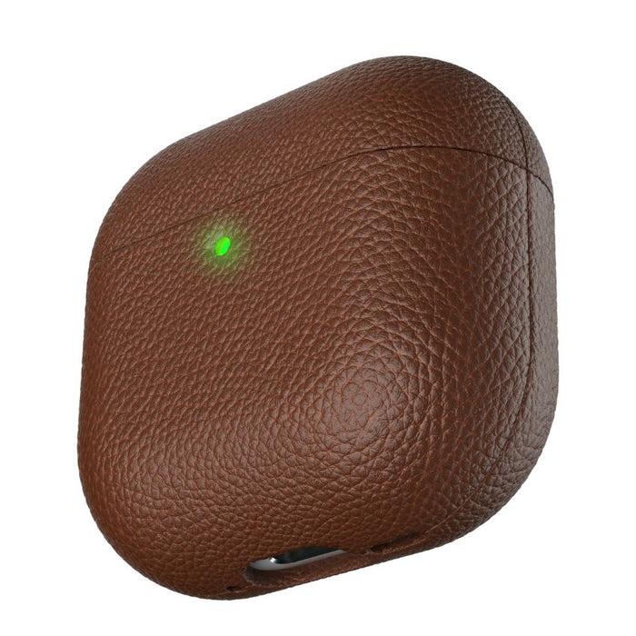 AirPods 4 เคสหนัง Keybudz Artisan Leather สี Natural Brown