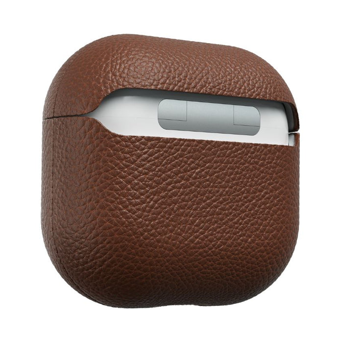 AirPods 4 เคสหนัง Keybudz Artisan Leather สี Natural Brown
