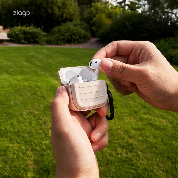 เคสกันกระแทก AirPods รุ่นที่ 4 Elago Armor Hang สี  Stone