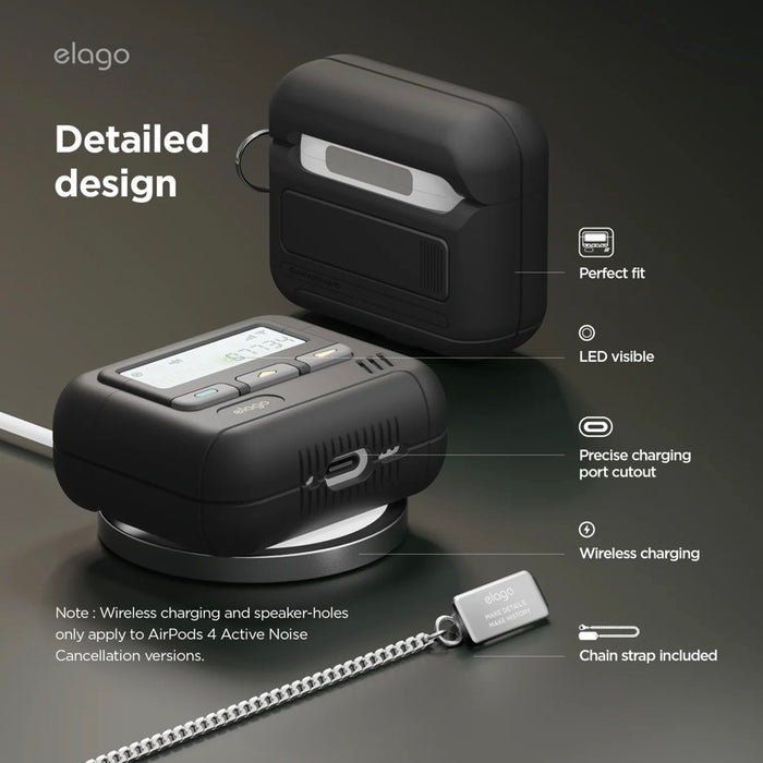 เคสกันกระแทก Airpods รุ่นที่ 4 Elago Pager สี Black