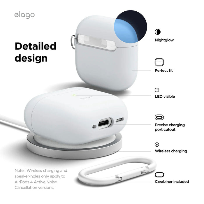 เคสกันกระแทก AirPods รุ่นที่ 4 Elago Silicone Hang สี Mint