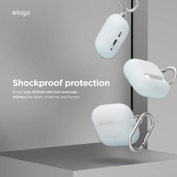 เคสกันกระแทก AirPods รุ่นที่ 4 Elago Silicone Hang สี Nightglow Blue
