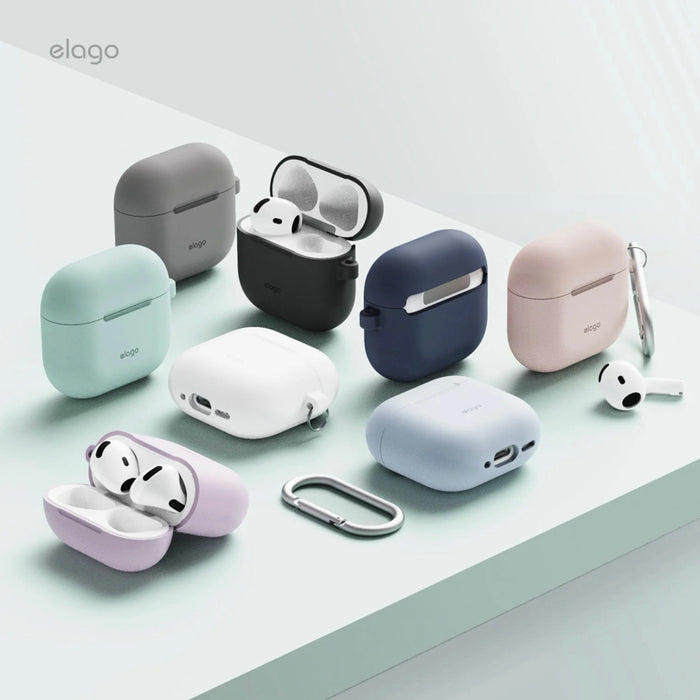 เคสกันกระแทก AirPods รุ่นที่ 4 Elago Silicone Hang สี Nightglow Blue