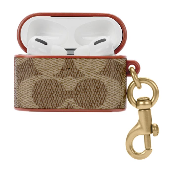 เคสกันกระแทก AirPods Pro 1/2 Coach Slim Wrap สี Signature Tan