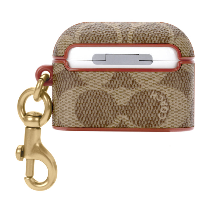 เคสกันกระแทก AirPods Pro 1/2 Coach Slim Wrap สี Signature Tan