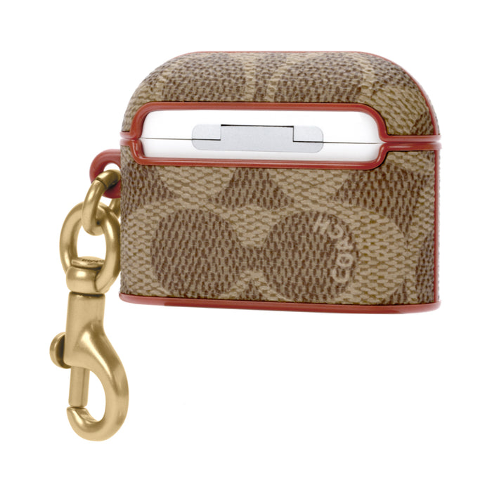 เคสกันกระแทก AirPods Pro 1/2 Coach Slim Wrap สี Signature Tan
