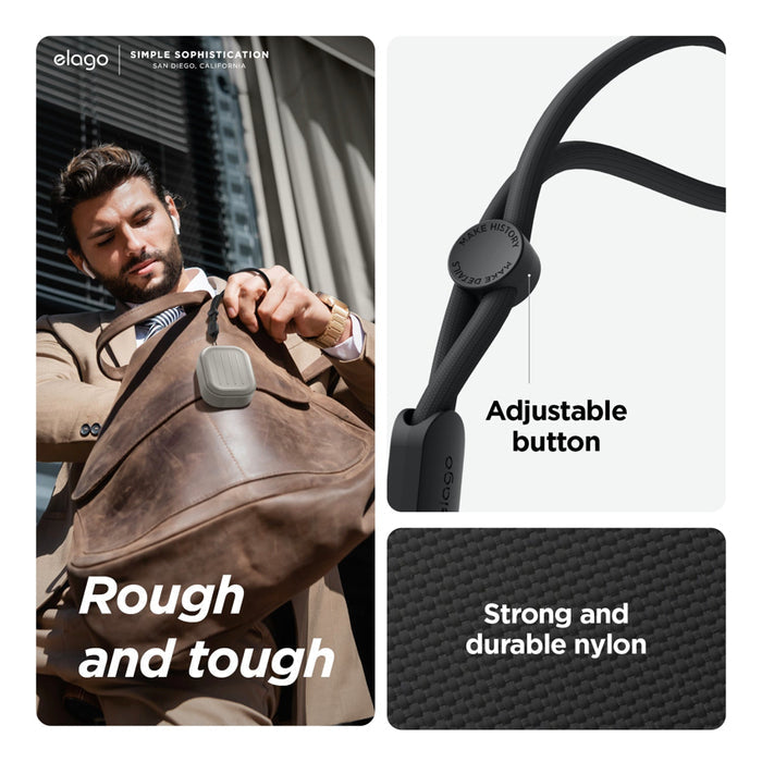 เคส AirPods Pro (รุ่นที่ 2) Elago Armor พร้อมสายคล้องข้อมือ สี Stone