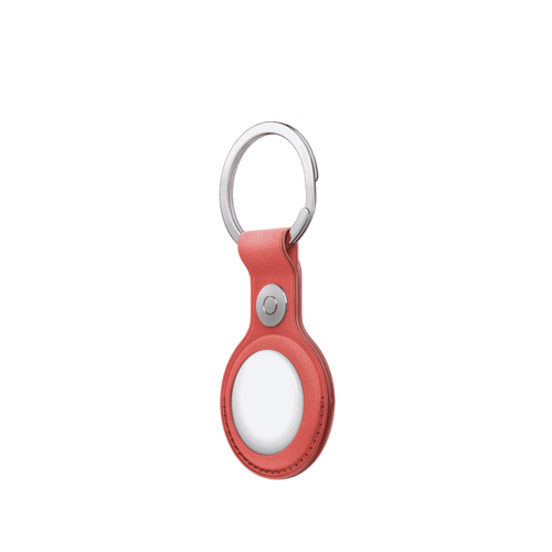 AirTag FineWoven Key Ring - Coral