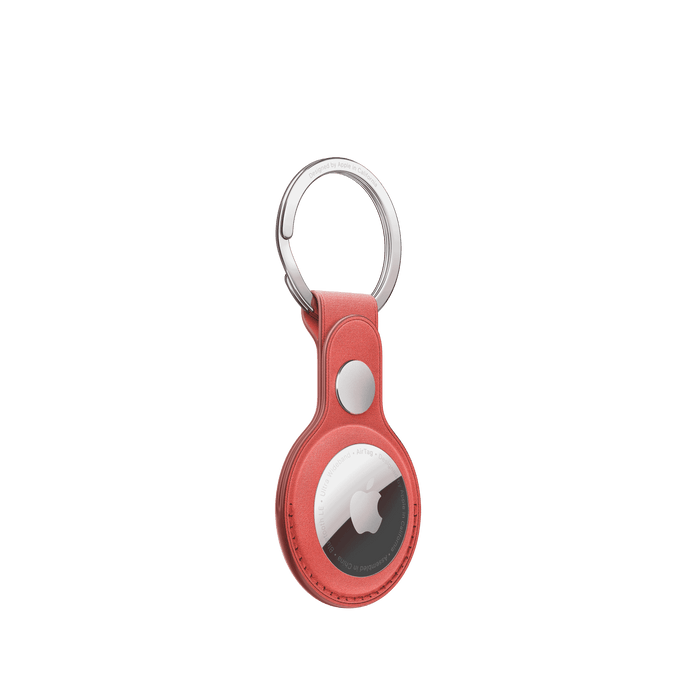 AirTag FineWoven Key Ring - Coral