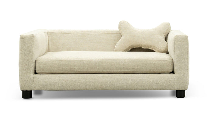 Aloro Ecru Dog Sofa with Performance Fabric