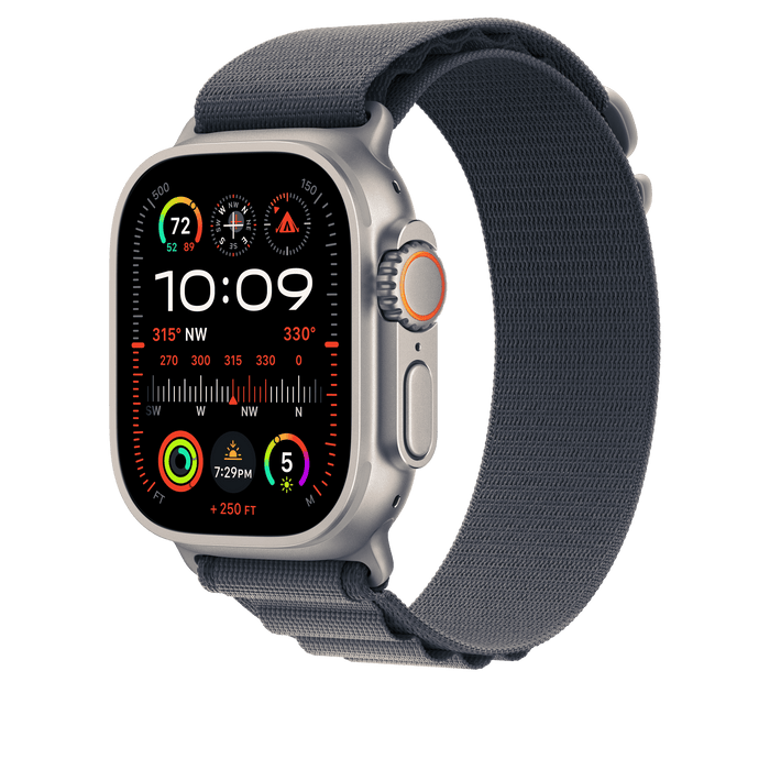 สายแบบ Alpine Loop Blue ขนาด L สำหรับ Apple Watch 49 มม.