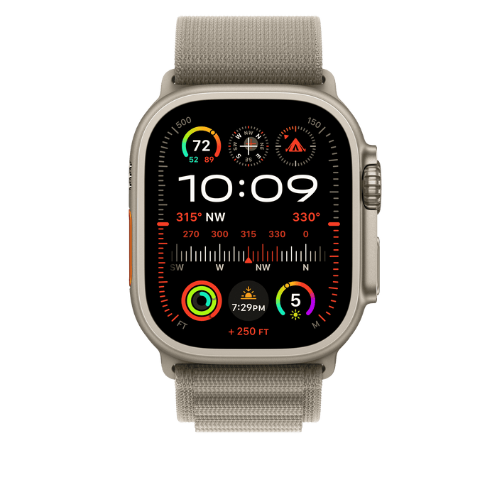 สายแบบ Alpine Loop Olive ขนาด S สำหรับ Apple Watch 49 มม.