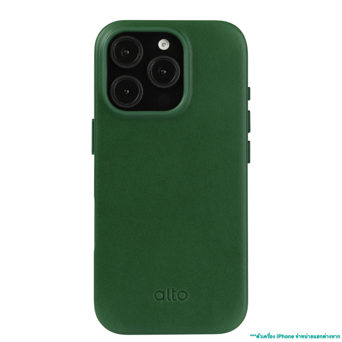 เคสกันกระแทก Alto Clop Leather Magnetic สำหรับ iPhone 16 Pro สี Forest