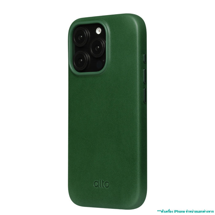 เคสกันกระแทก Alto Clop Leather Magnetic สำหรับ iPhone 16 Pro สี Forest