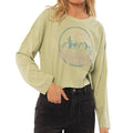 Amuse Society Golden Hour L/S Knit Tee in Aloe - BoardCo