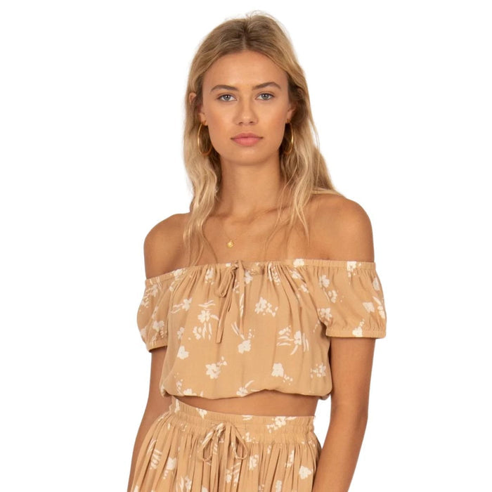 Amuse Society Under the Kiwi Tree Woven Top - BoardCo