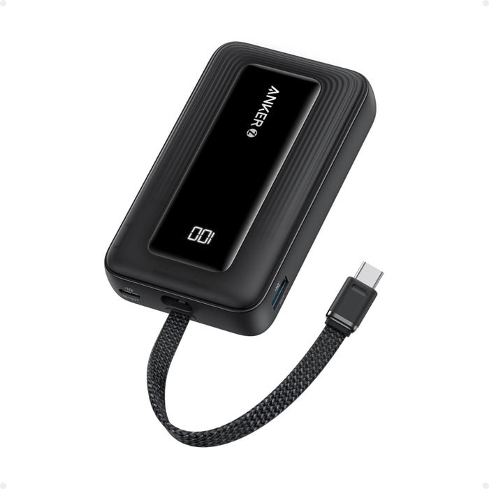 แบตเตอรี่สำรองพกพา Anker Zolo Power Bank สี Black 30 วัตต์ ความจุ 10,000 mAh (สาย USB-C)
