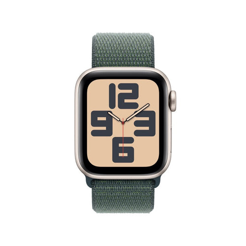 Apple AW 40mm Starlight Aluminium Case SE G2 GPS - Lake Green Sport Loop