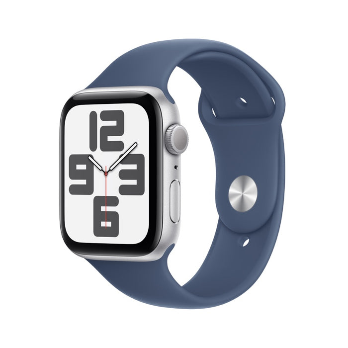Apple AW 44mm Silver Aluminium Case SE G2 GPS - Denim Sport Band S/M