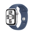 Apple AW 44mm Silver Aluminium Case SE G2 GPS - Denim Sport Band S/M