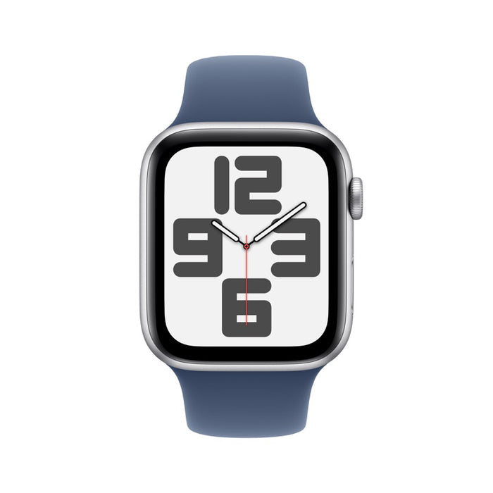 Apple AW 44mm Silver Aluminium Case SE G2 GPS - Denim Sport Band S/M