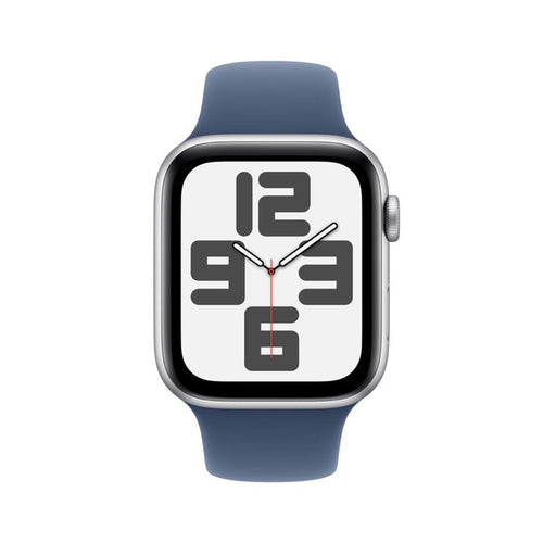 Apple AW 44mm Silver Aluminium Case SE G2 GPS - Denim Sport Band S/M