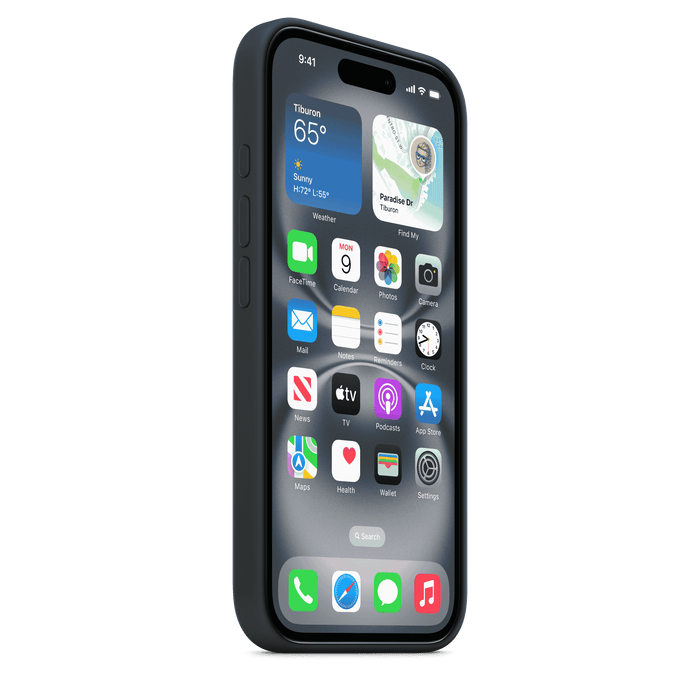 Apple Silicone Case MagSafe iPhone 16 - Black