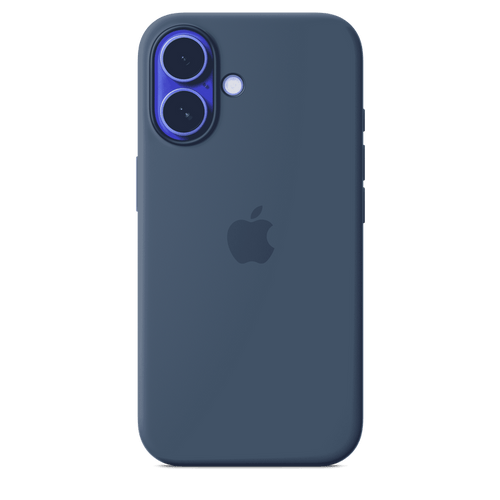Apple Silicone Case MagSafe iPhone 16 - Denim