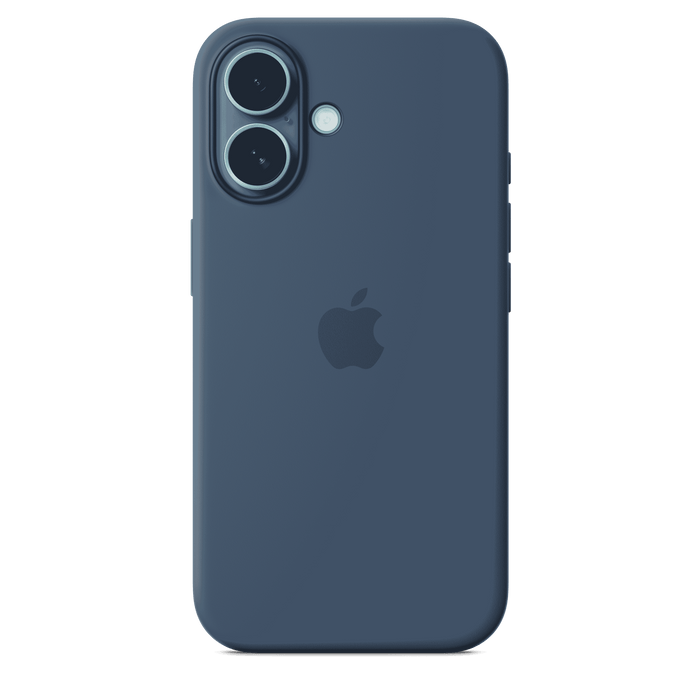 Apple Silicone Case MagSafe iPhone 16 - Denim