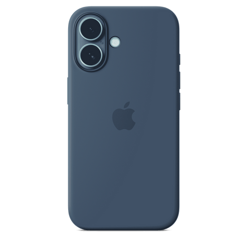 Apple Silicone Case MagSafe iPhone 16 - Denim