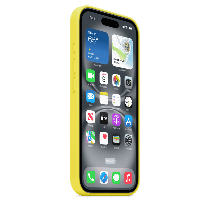 Apple Silicone Case MagSafe iPhone 16 - Star Fruit