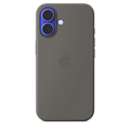 Apple Silicone Case MagSafe iPhone 16 - Stone Gray