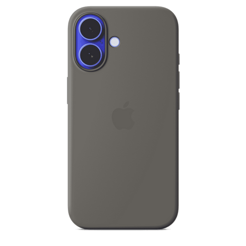 Apple Silicone Case MagSafe iPhone 16 - Stone Gray